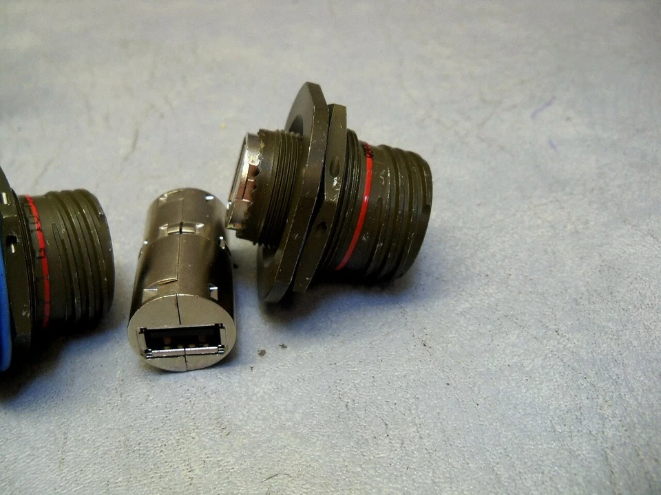 Adapter Connector USB Type B to USB Type A USB 2.0 Amphenol USBBFTV71G Lot of 5 - Image 2 of 4