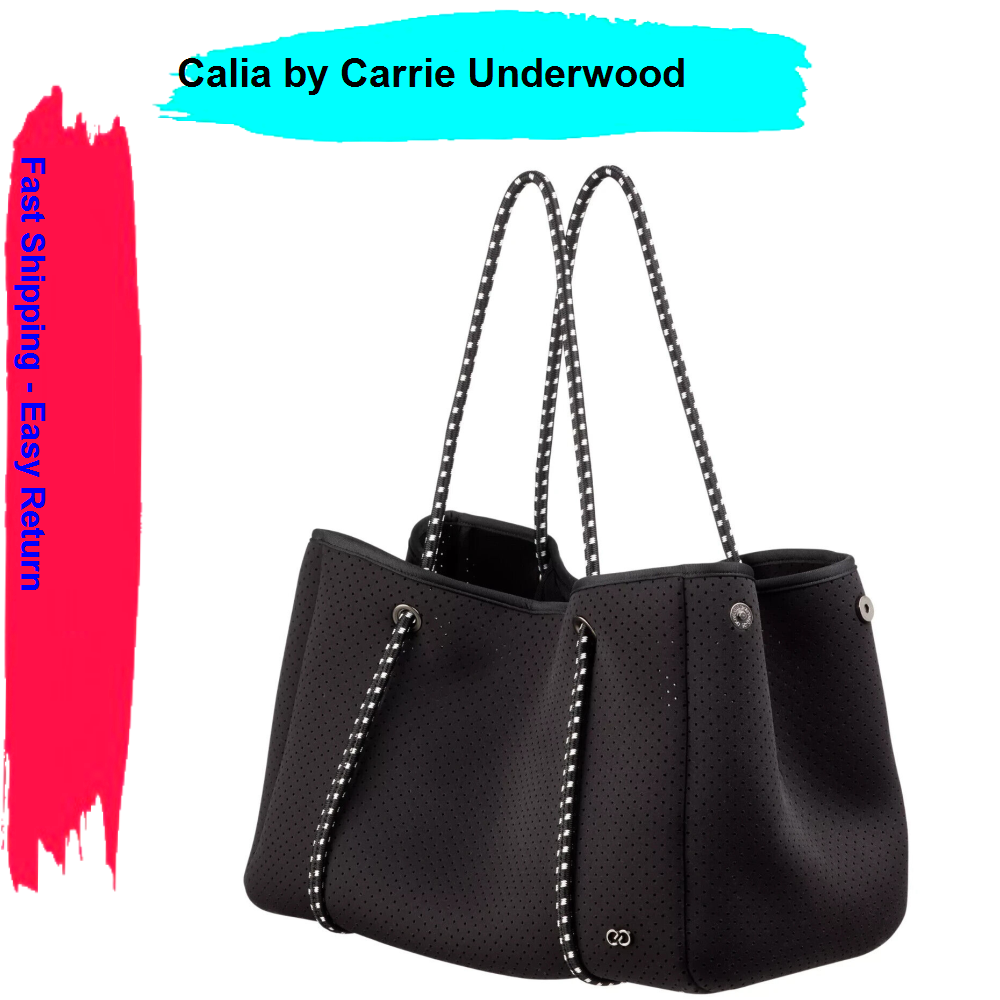 CALIA Women's Golf Neoprene Tote Expandable Bag with Handles