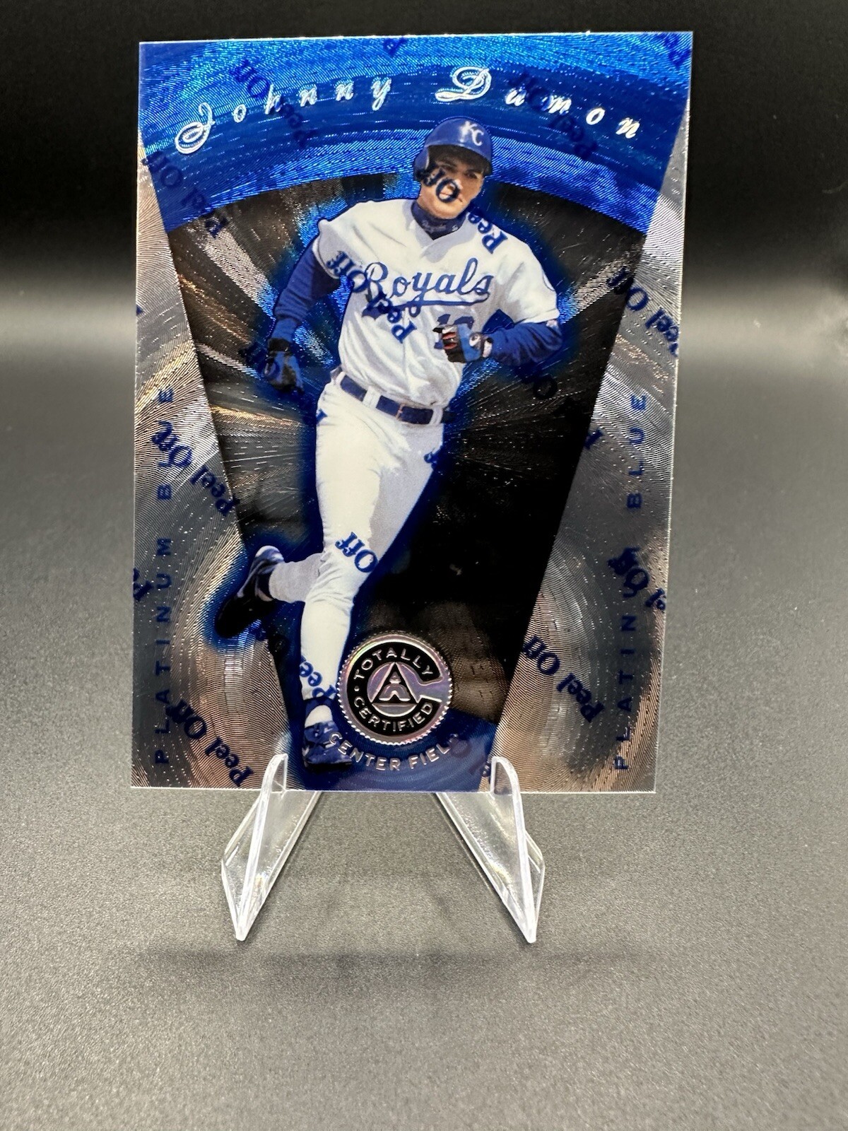 Pinnacle 1997 totalmente certificado - azul platino #104 Johnny Damon/1999