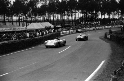 Johnny Claes Pierre Stasse Porsche KG 1954 Motor Racing Old Photo 3