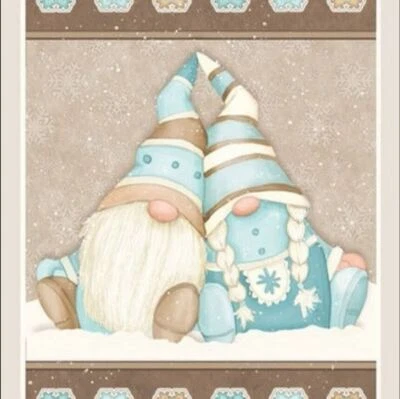 HENRY GLASS & CO. Henry Glass Christmas I Love Sn’Gnomies Flannel Gnome Panel 100% Cotton Price pe