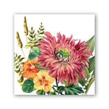 Michel Design Works 20 Triple-Ply Paper Cocktail Napkins Dahlias