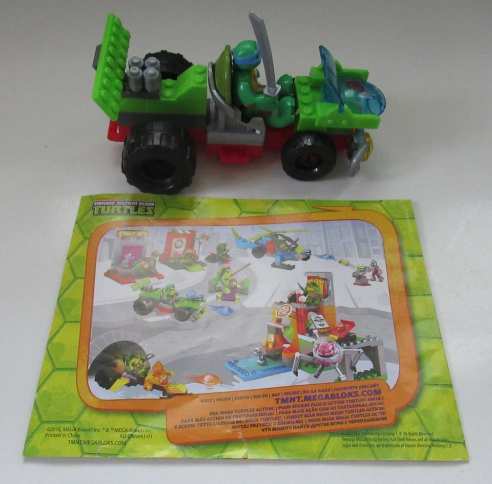 Mega Bloks Teenage Mutant Ninja Turtles Leo Buggy Half Shell Heroes Complete - Image 3 of 3