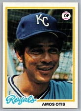 1978 Topps Amos Otis #490 Kansas City Royals EX Vintage Stock