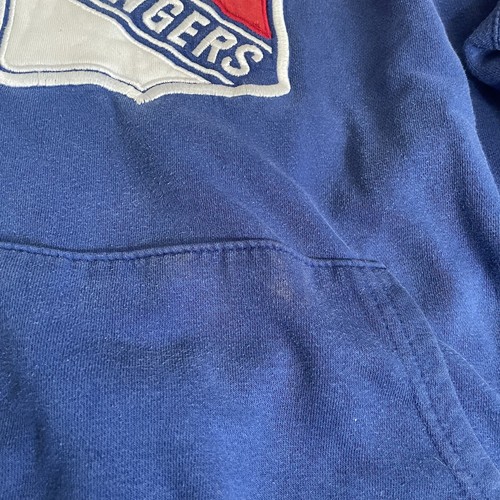 NHL Majestic New York Rangers Hockey Youth Pullover Hoodie Sweatshirt Size Large - Picture 2 of 5