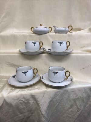 Epiag - Service de table (34) - Romantique - Or, Porcelaine