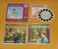 THE NIGHT BEFORE CHRISTMAS,A CHRISTMAS CAROL,RUDOLPH REINDEER VIEW-MASTER REELS