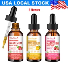 3Flavors  Magnesium Glycinate Liquid Drops, with Citrate Taurate, High Potency