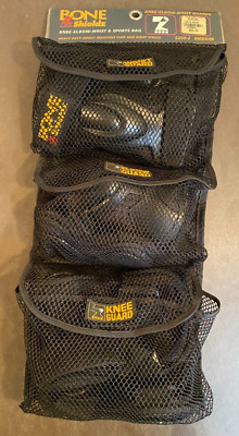 NEW BONESHIELDZ KNEE ELBOW WRIST GUARDS & SPORTS BAG 5250-2 MEDIUM