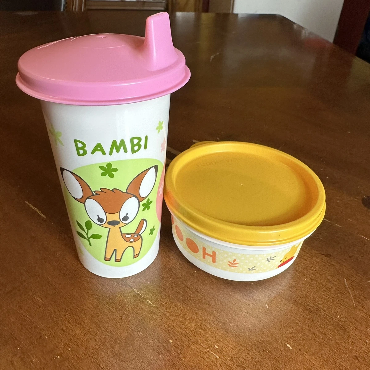 Tupperware Disney Baby Feeding Set Sippy Cup Snack Container