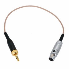 3.5mm Locking Plug to Mini-XLR Female TA4F 4pin Cable Fr Microphone bodypack DPA
