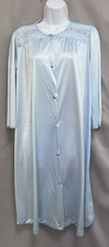 Vintage Vanity Fair Blue Nightgown Nightie Made in USA 100 Nylon Sz Small Long