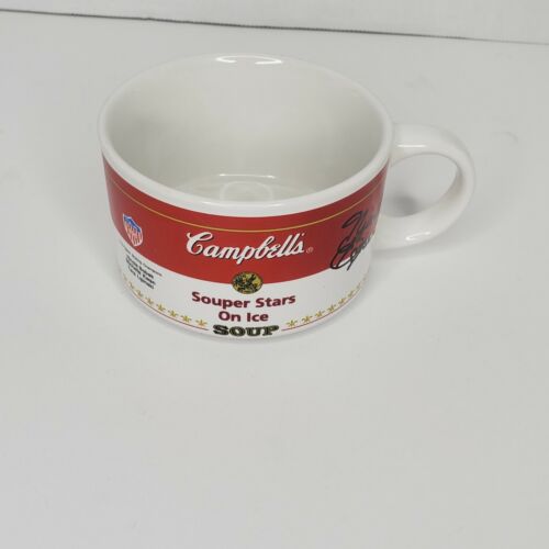 Campbells Souper Super Stars On Ice Bobel Kwan Lipinski USFSA 1998 Soup Mug Cup
