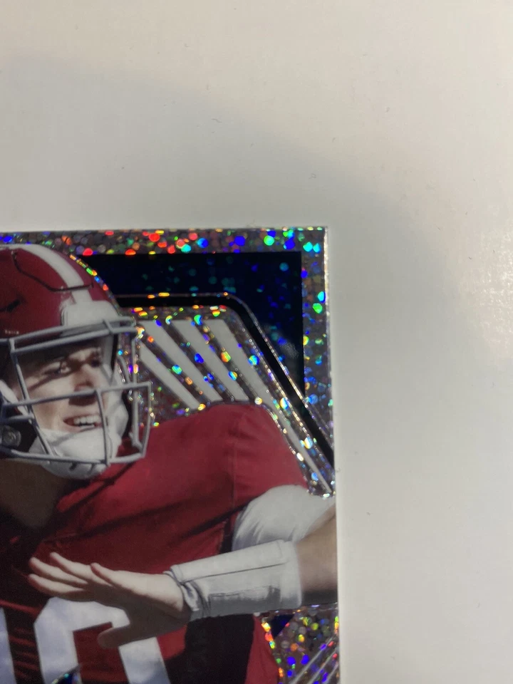 2021 Leaf Flash Navy Mac Jones RC Auto 1/75 PATRIOTS ERROR DUAL ROOKIE CARD 1/1 - Image 4 of 4