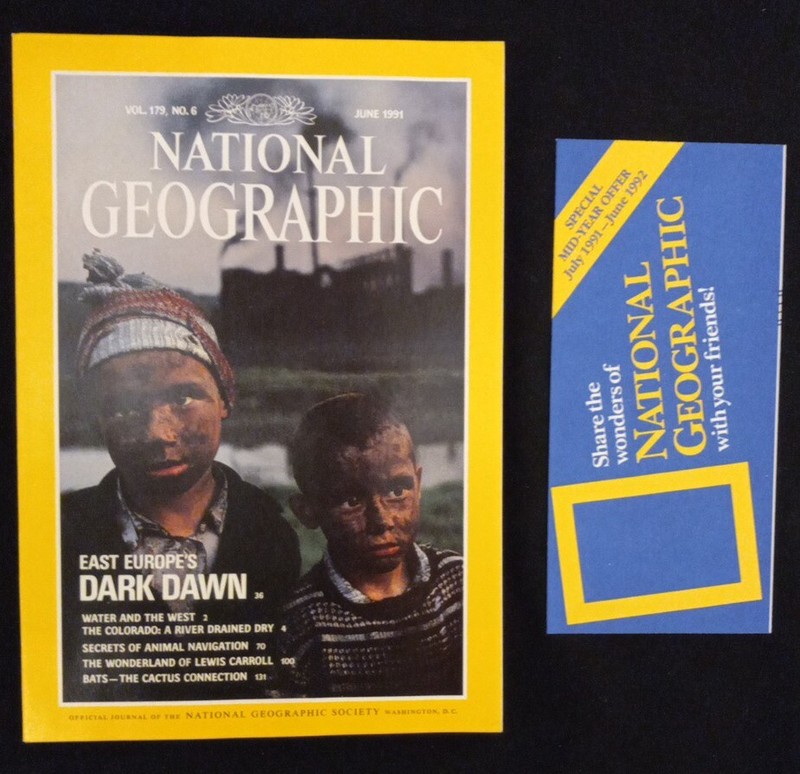 VINTAGE NATIONAL GEOGRAPHIC JUNE 1991 VOL.179 NO.6 W/INSERT EUROPE'S DARK DAWN