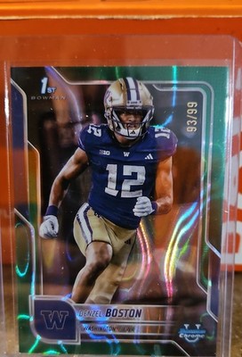 2025 Bowman University Chrome - Denzel Boston #34 Green Refractor /99 (RC)