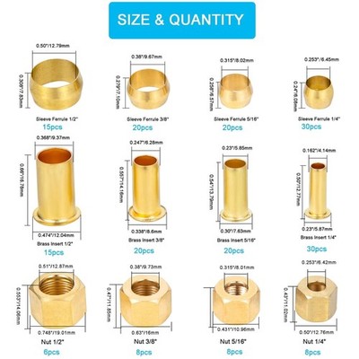 Brass Compression Fitting Assortment 200