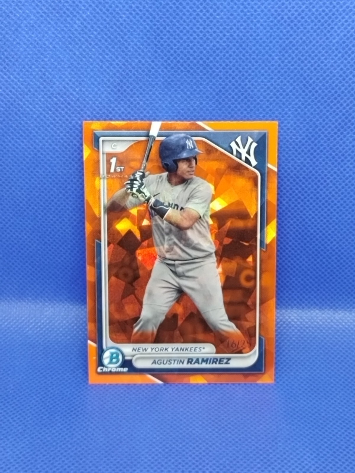 2024 1st Bowman - Chrome Sapphire Agustin Ramirez Orange Refractor 16/25 RC
