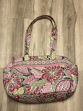 Vera Bradley Pink Pinwheel Retired Diaper Baby Bag With Changing Pad