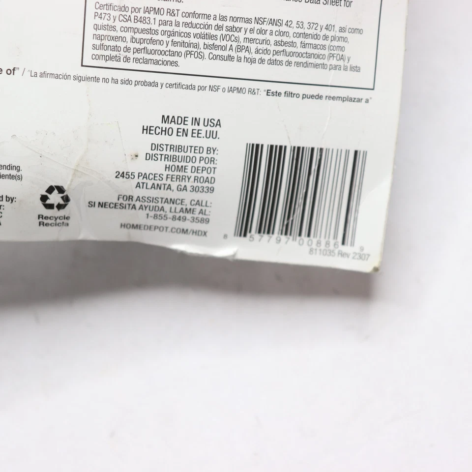 (2-Pk) HDX Refrigerator Water Filter Replacement Fits Samsung - Image 3 of 4