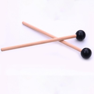 2 Stück Holztrommelstock Percussion Gummi Xylophon Marimba Mallets 145mm