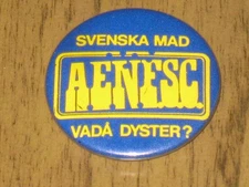 Swedish MAD Magazine / Alfred E. Neuman       Fan Supporter Club Pin     1970's