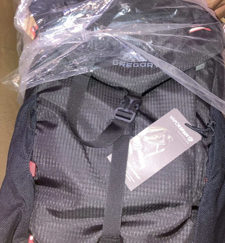 Mochila Gregory Zulu 28 LT Volcánica Negra Senderismo Mochila Nueva con Etiquetas Foto 3 de 4