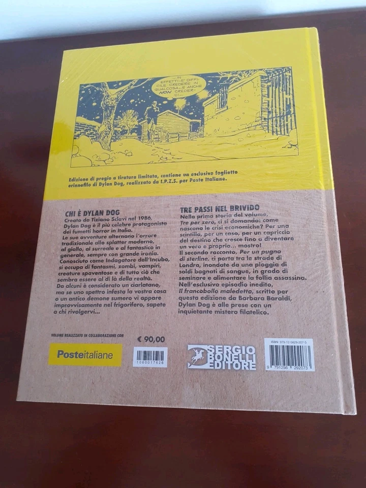 DYLAN DOG VOLUME LIBRO POSTE ITALIANE SERGIO BONELLI SIGILLO. FOGLIO ERINNOFILO - Immagine 3 di 4