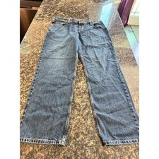 Carhartt Mens Relaxed Fit 5-Pocket Jeans Blue Denim BD5119-M 38x32 NWT