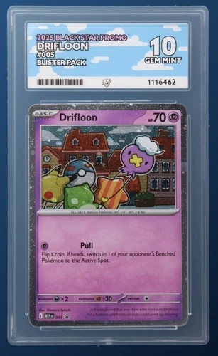 The Pokémon Company Ace Grading 10 2025 Drifloon Promo Cosmos Holo Low Pop
