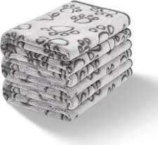 3 Pcs Soft Dog Blankets for Small Dogs Newborn, Washable Puppy Blanket for Cat K