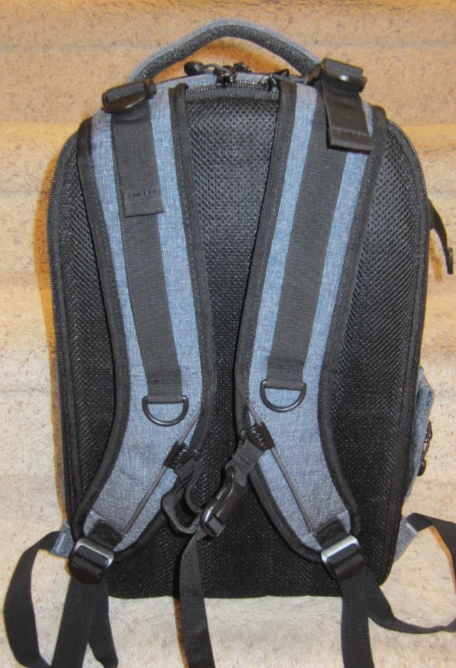 Mochila para cámara profesional gris K&F CONCEPT 18L trípode DSLR para computadora portátil Foto 4 de 4