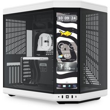 HYTE CS-HYTE-Y70TTI-WB Computer Case - Y70 touch infinite mTower ATX TG Panda