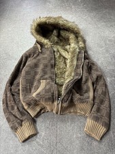 2000s Y2K If Six Was Nine Hysteric Style Fur Lined Zip Hoodie 90s LGB VIBE