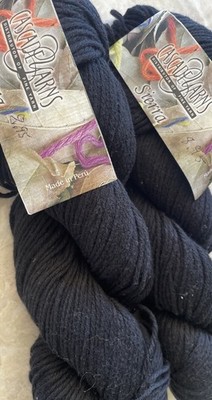 Lot of 2, Cascade, SIERRA QUATRO, Pima Cotton/Wool, 100gm/191yd, col#414 Black
