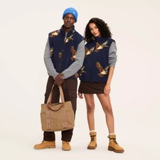 Adult Duck Print Fleece Vest - Woolrich