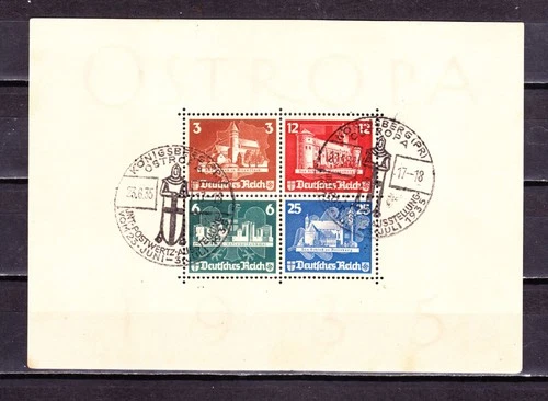 Germany 1935 Ostropa Mi Block 3 Used