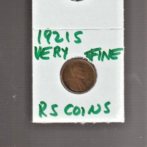 1921S   VERY FINE   LINCOLN CENT   VERY FINE  1921S /  RS COINS #26S  FREE SHIP