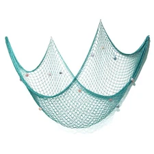 eZAKKA Decorative Fish Net, 79 x 59inch Mediterranean Style Nautical Decorati...