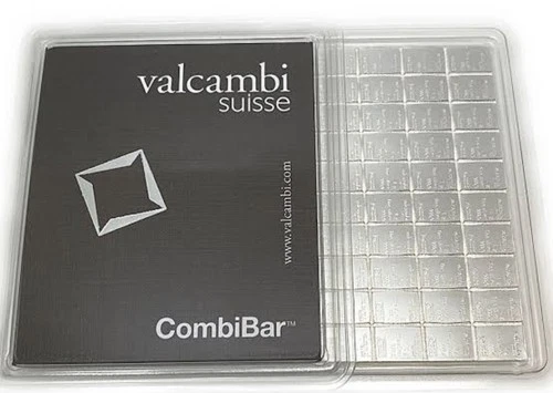 100 x 1-Gram SILVER  999 PURE Valcambi Combibar Swiss Bullion