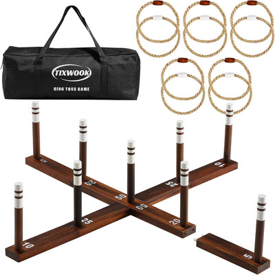 Ring Toss Game for Kids & Adults, Outdoor Yard Games for Adults and Family, Prem