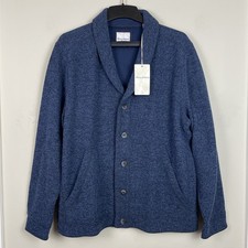 NEW Tommy Bahama Granite Bay Shawl Cardigan Men's XL Pockets Sweater Blue Note