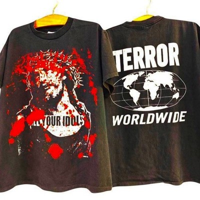 TERROR WORLDWIDE Retro Unisex T-Shirt S-5XL (2-SIDED)