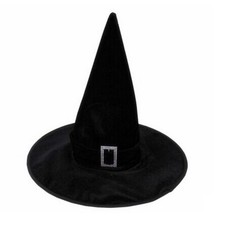 Halloween Witch Hat Black Costume Cosplay Party Prop Wizard Cap Decor Accessory