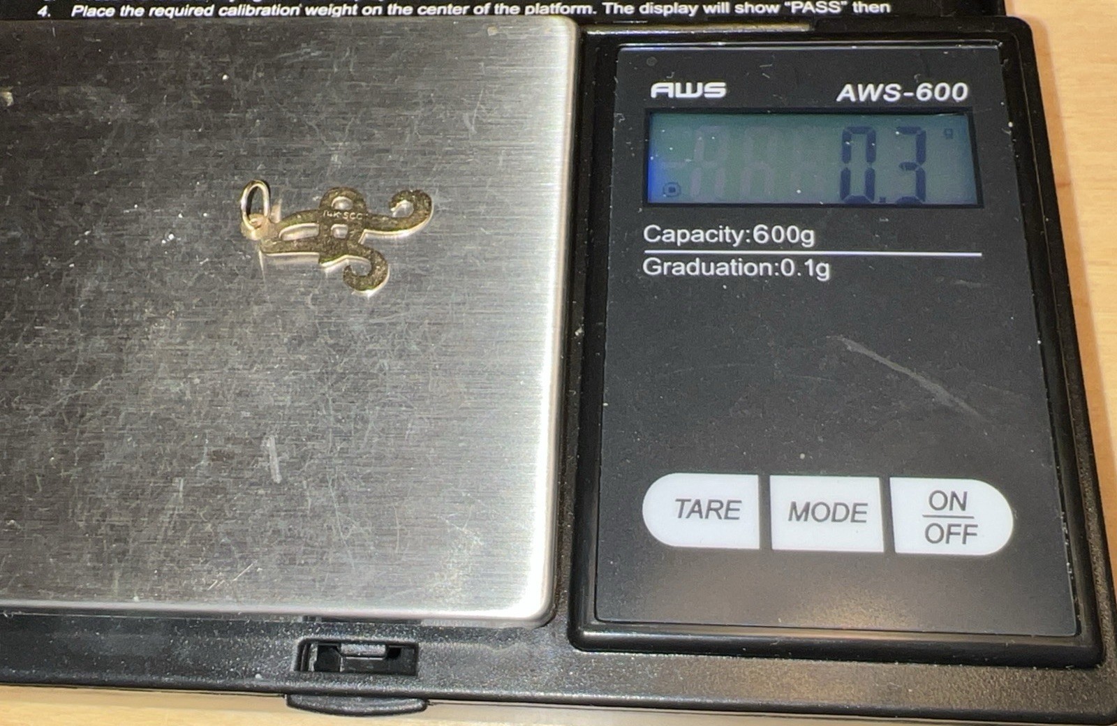 SCC 14K Yellow Gold Script Initial A Cursive Char… - image 4