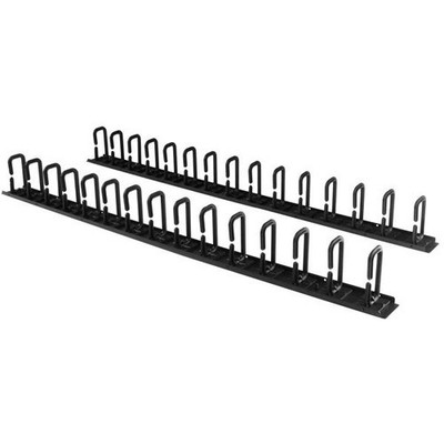 Vertical 0U Server Rack Cable Management w/ D-Ring Hooks - 40U Network Rack C...