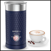SimpleTaste MilchaufschäUmer Elektrisch 4-In-1 FüR Cappuccino Latte Blau 300 Ml