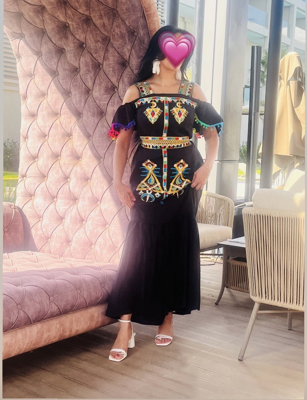 Impresionante Vestido Negro Estilo Flamenco Volantes Diseño Original Talla Única UK 8-14