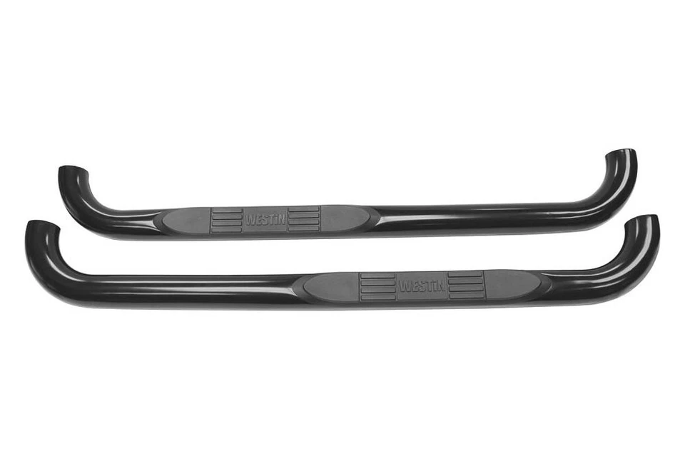 For Chevy Tahoe 95-99 Westin 3" E-Series Cab Length Black Round Step Bars - Image 2 of 4