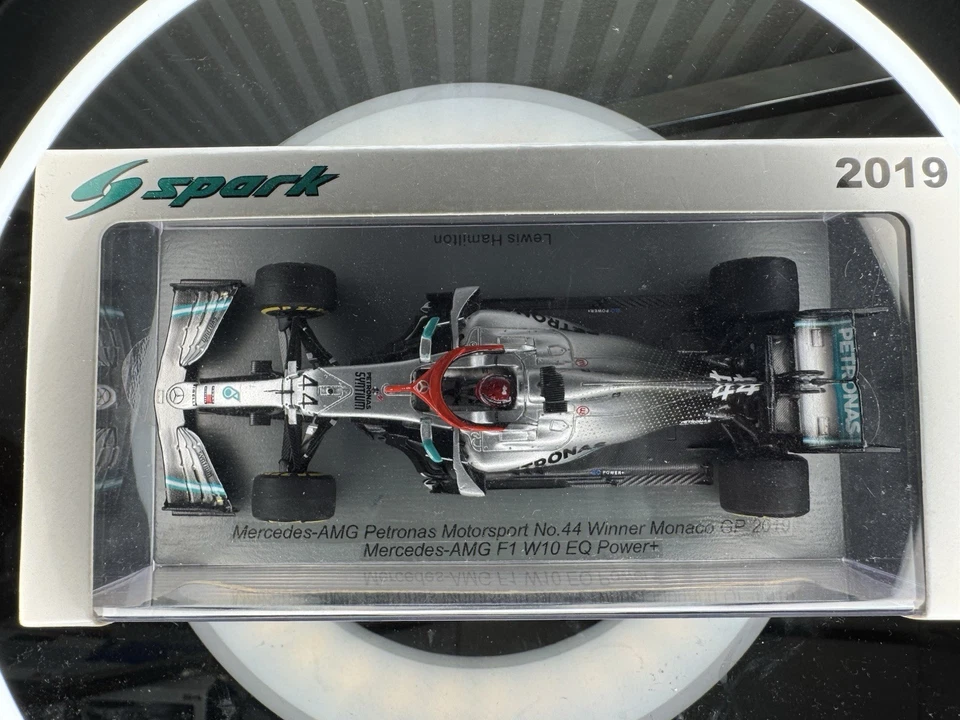 Spark 1:43 Hand Made S6087 Mercedes W10 Monaco GP 2019 Hamilton Read Descripion - Immagine 4 di 4